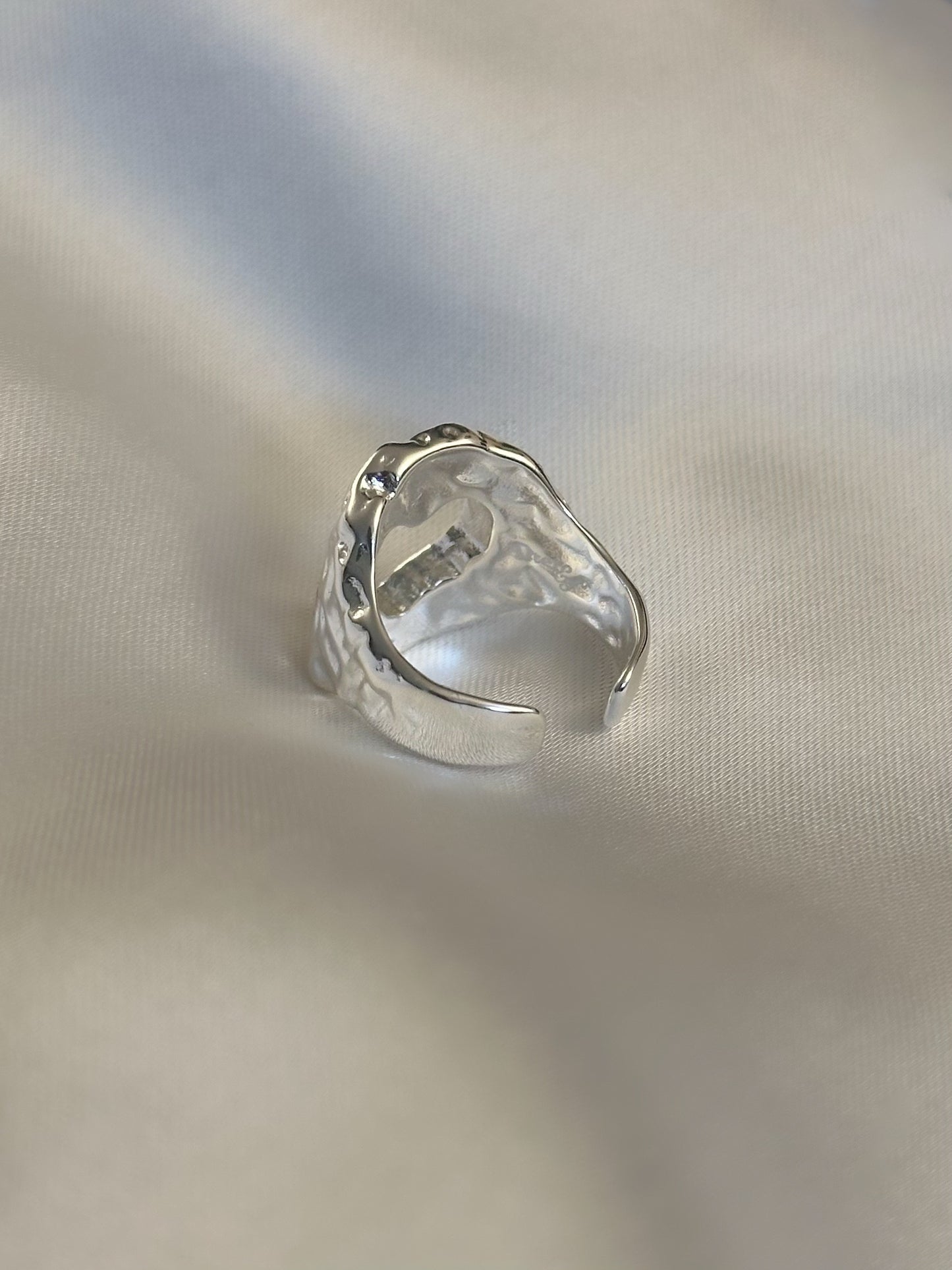 Cupid adjustable 925 sterling silver ring