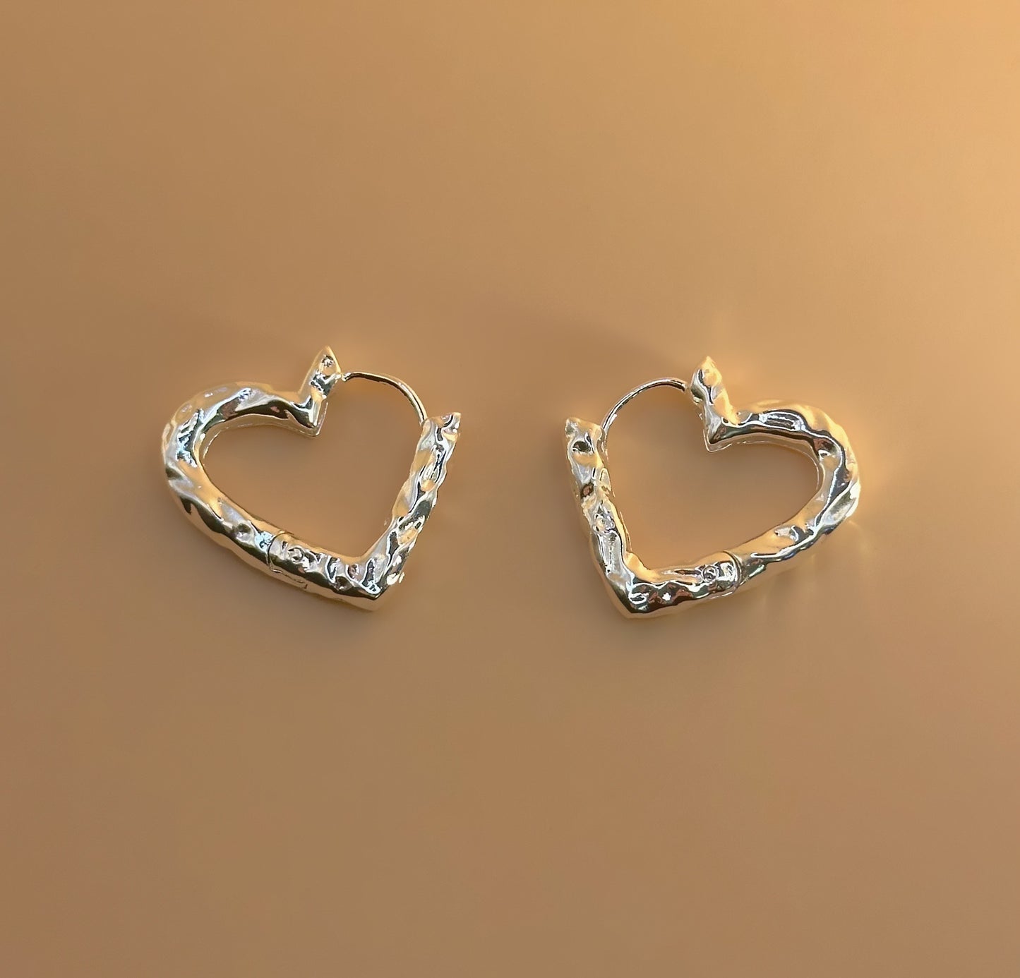 Cupid earrings hoops 925 sterling silver