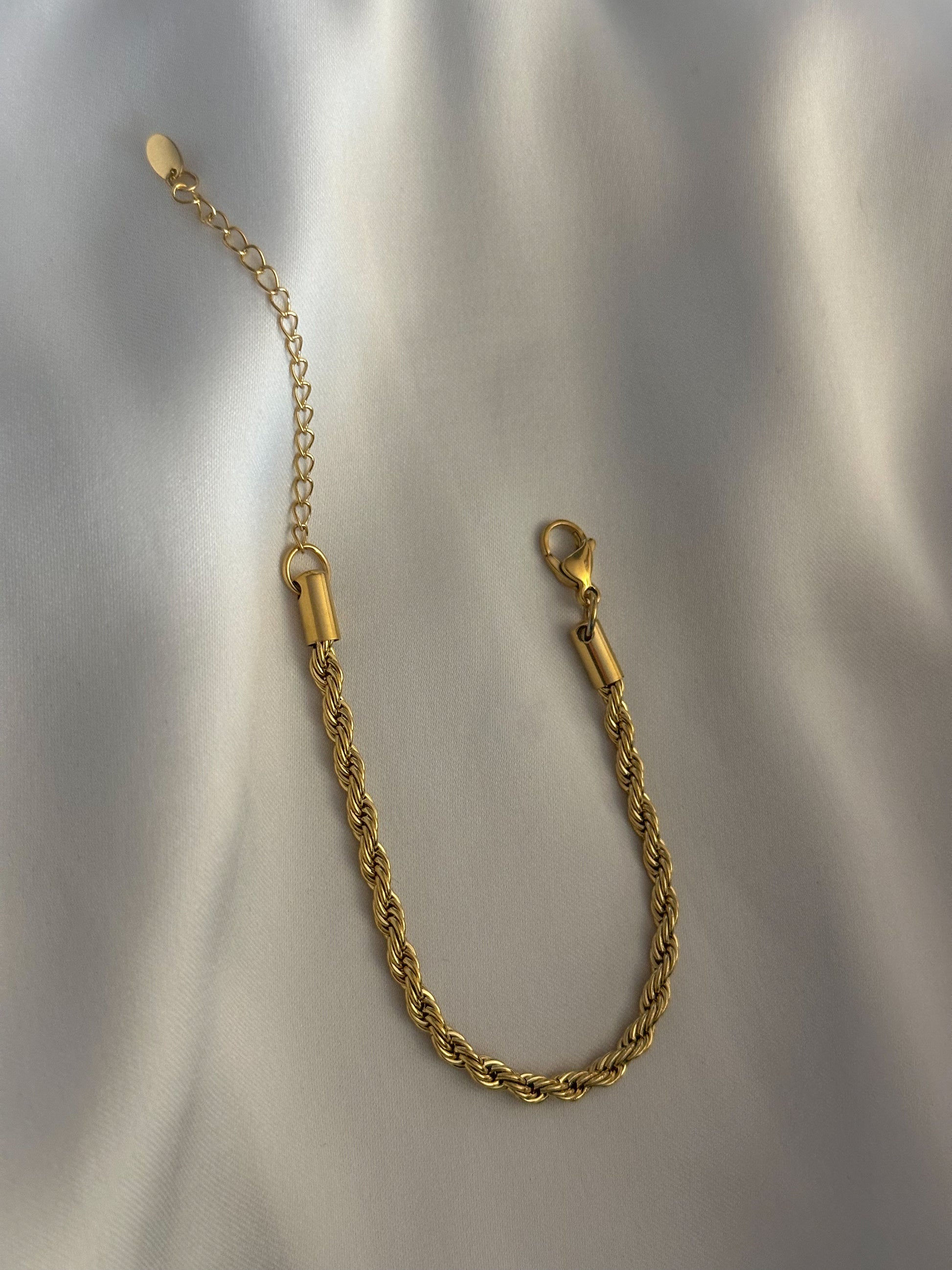 Twistara chain bracelet twisted 18k gold 