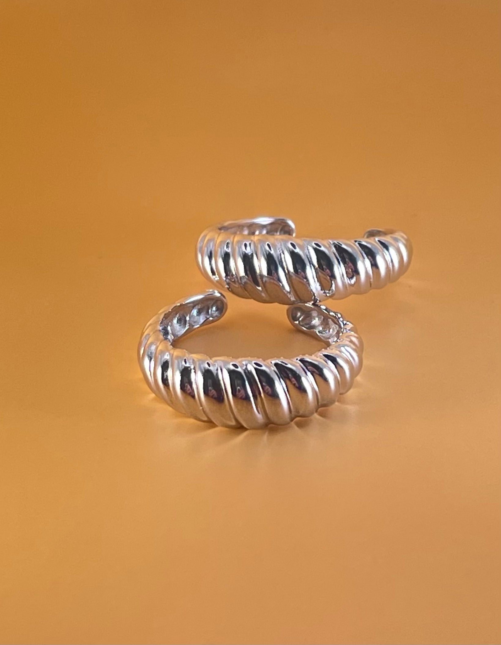 Chunky Adjustable AlterEgo Ring Adjustable, 925 Sterling Silver, Front View