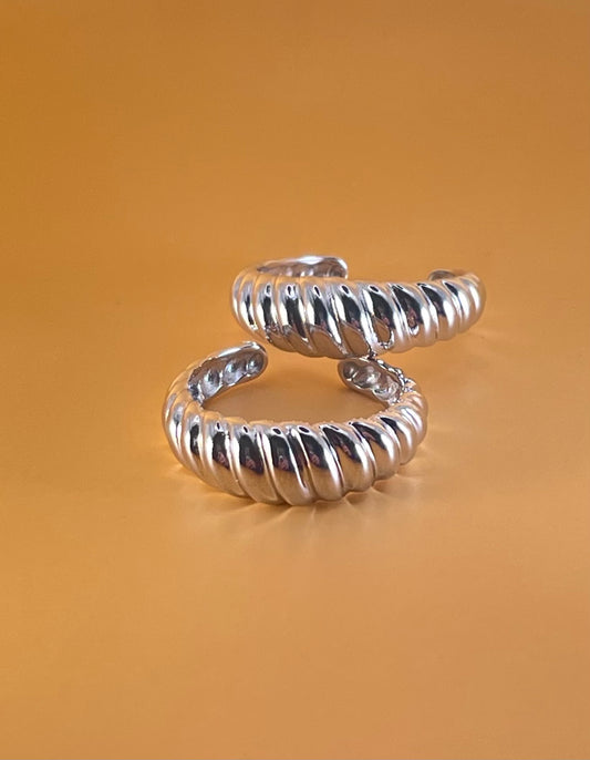 Chunky Adjustable AlterEgo Ring Adjustable, 925 Sterling Silver, Front View