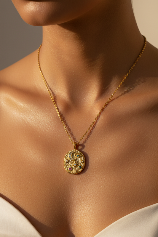 Collar Místico Dorado - Close Up